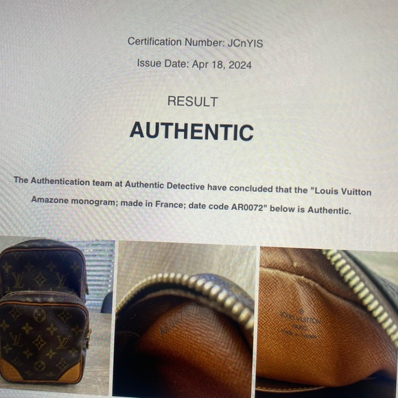 Authentic Louis Vuitton Amazone Monogram - Picture 10 of 10